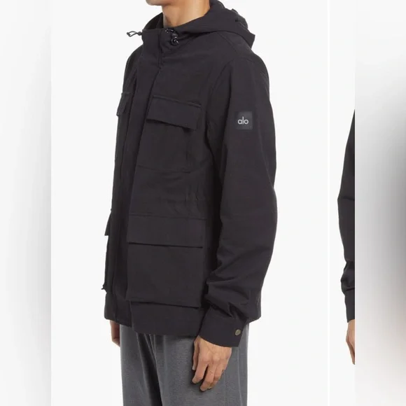Alo Yoga Division Field Jacket For Men, Black Size Large, BRAND NEW!! - Picture 4 of 8